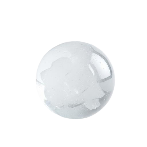 Esfera de hielo cristalino